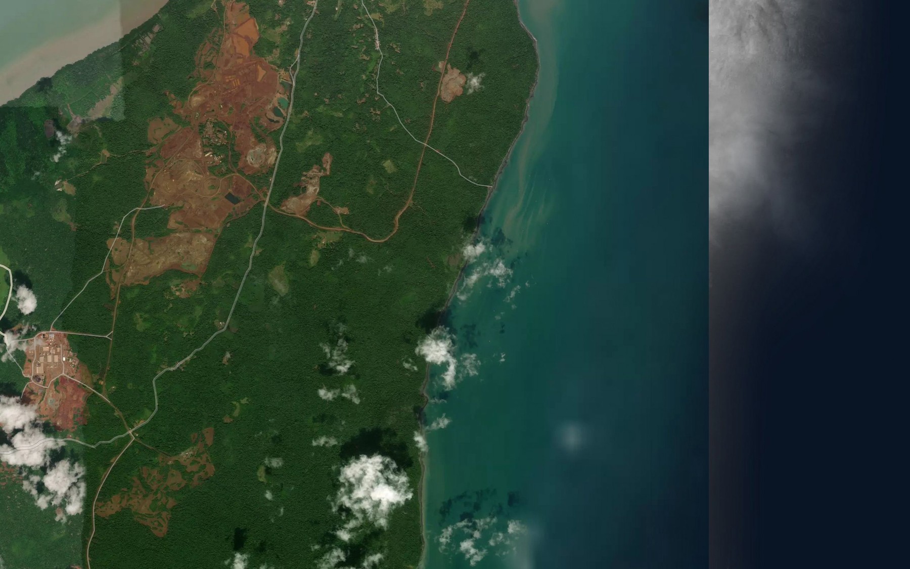 Satellite map of the Teluk Pramba