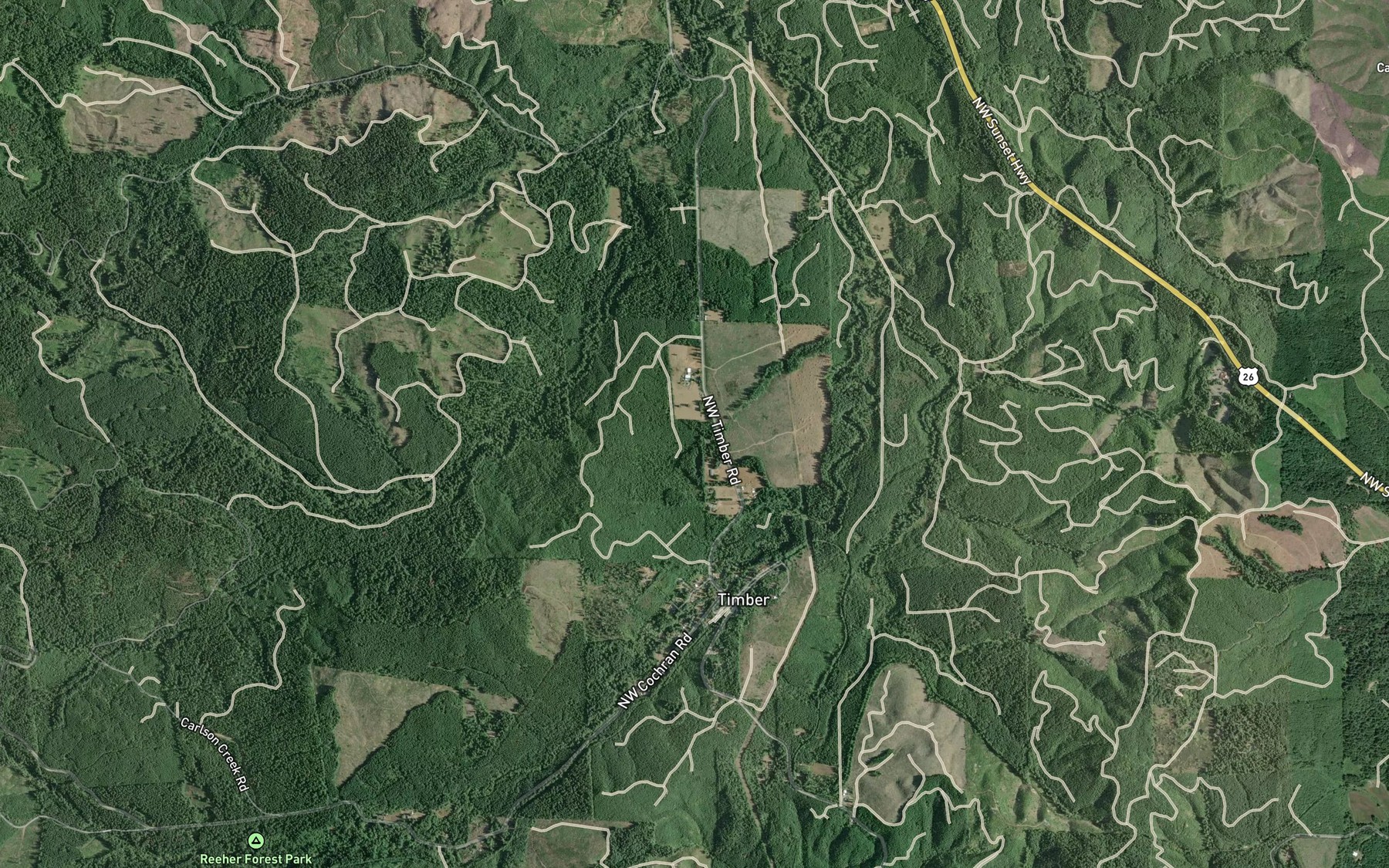 Satellite map of the Hudleson Spring