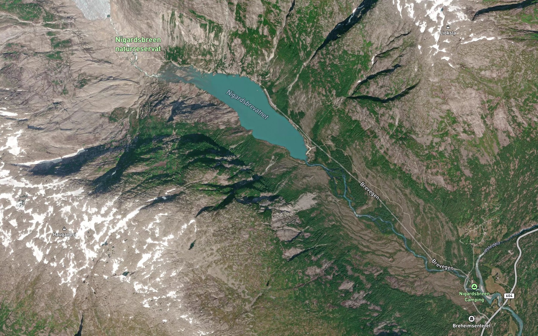 Satellite map of the Sauaskorgrovi