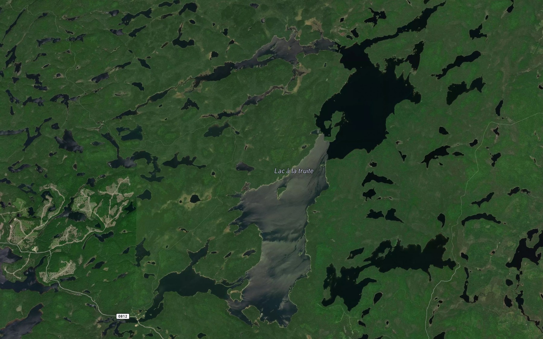 Satellite map of the Lac a la Truite