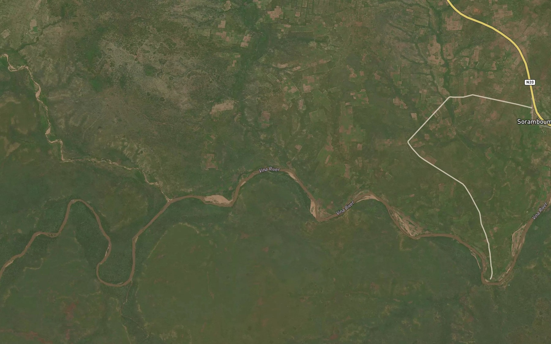 Satellite map of the Ana