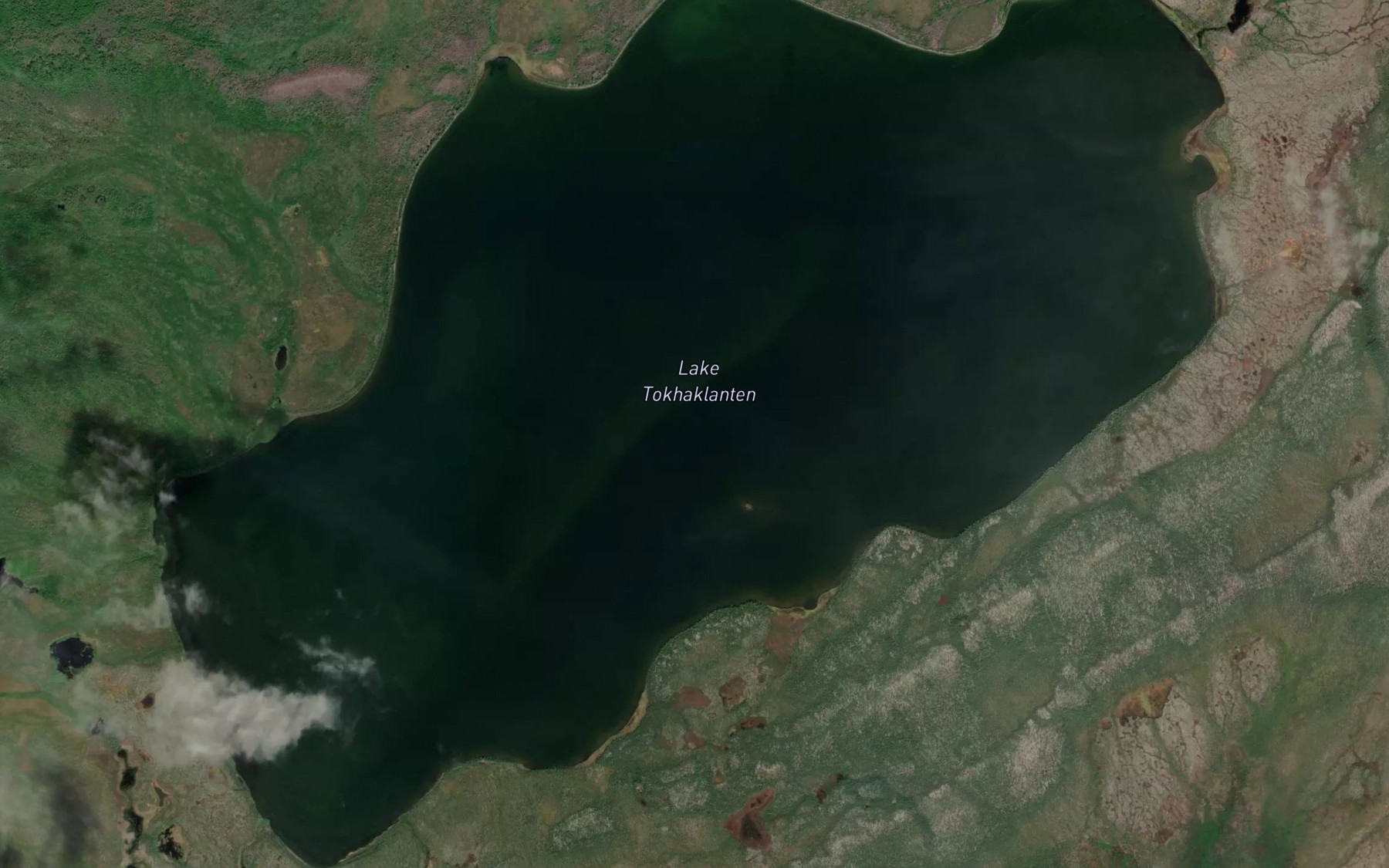 Satellite map of the Lake Tokhakklanten
