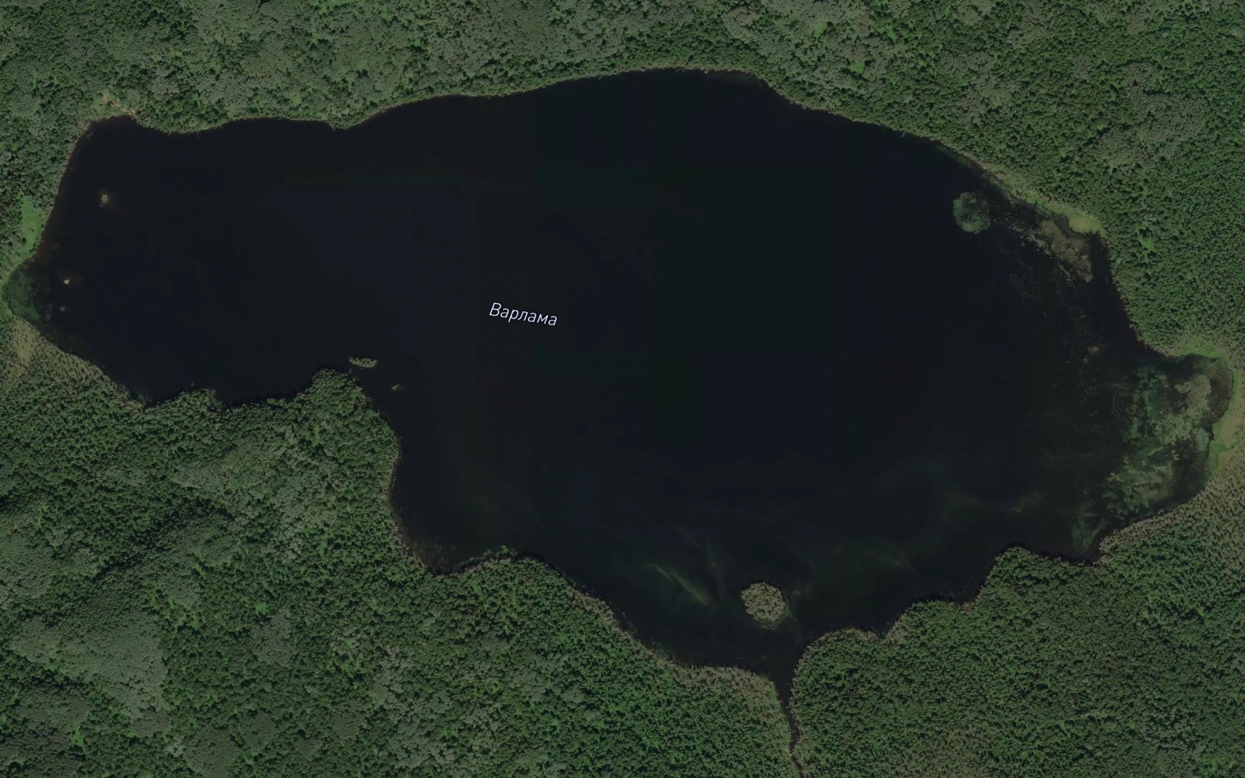 Satellite map of the Ozero Varlama
