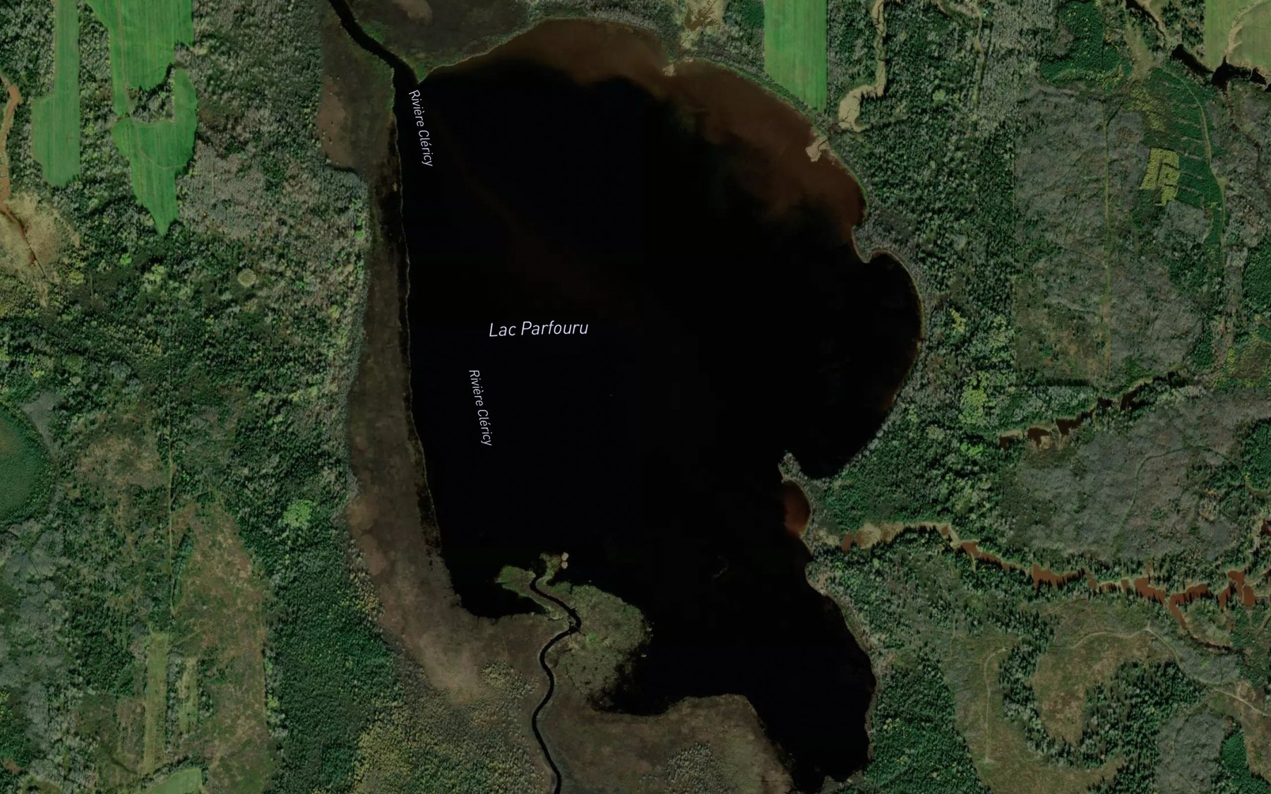 Satellite map of the Lac Parfouru