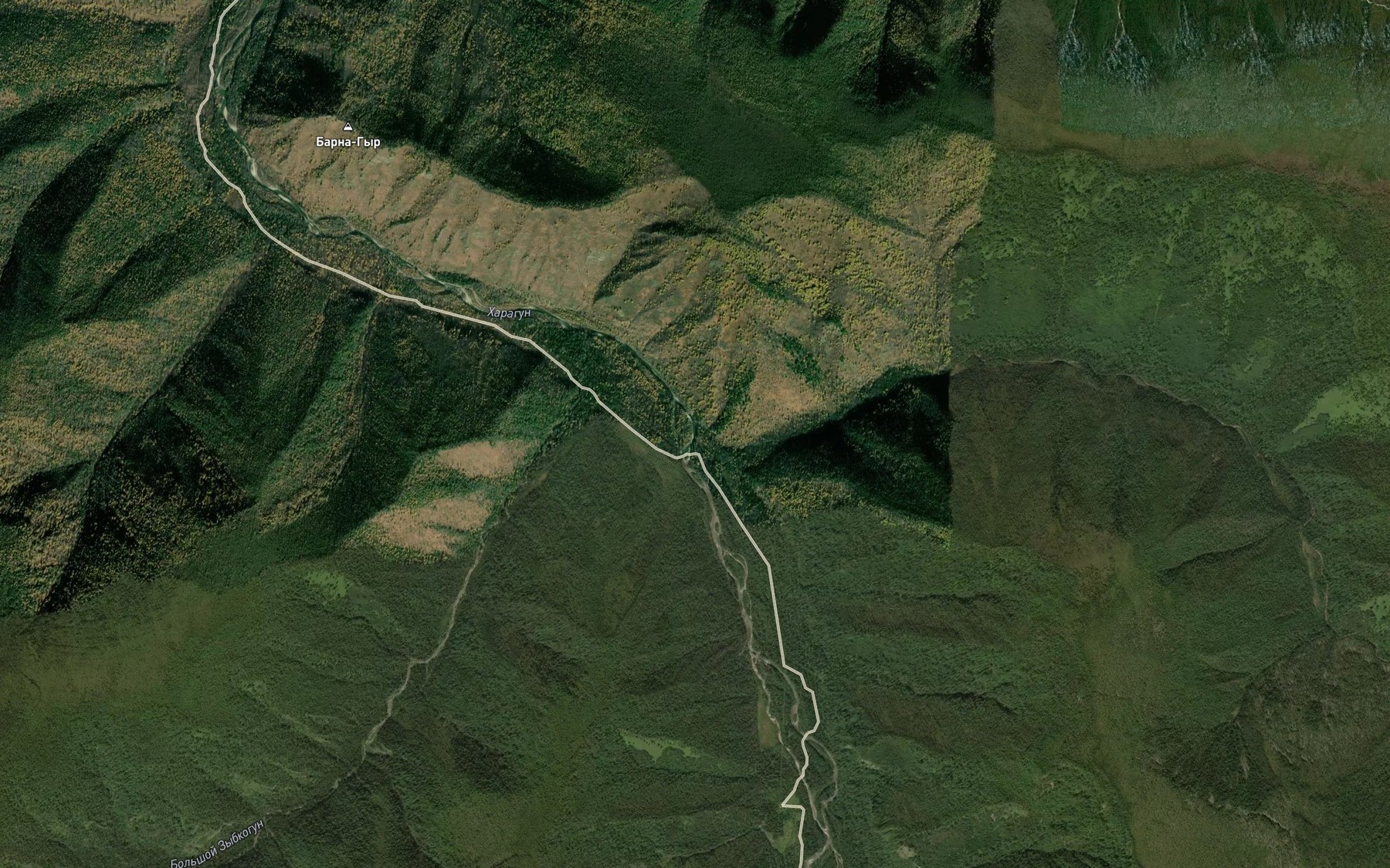 Satellite map of the Gynyn-Gurekhen