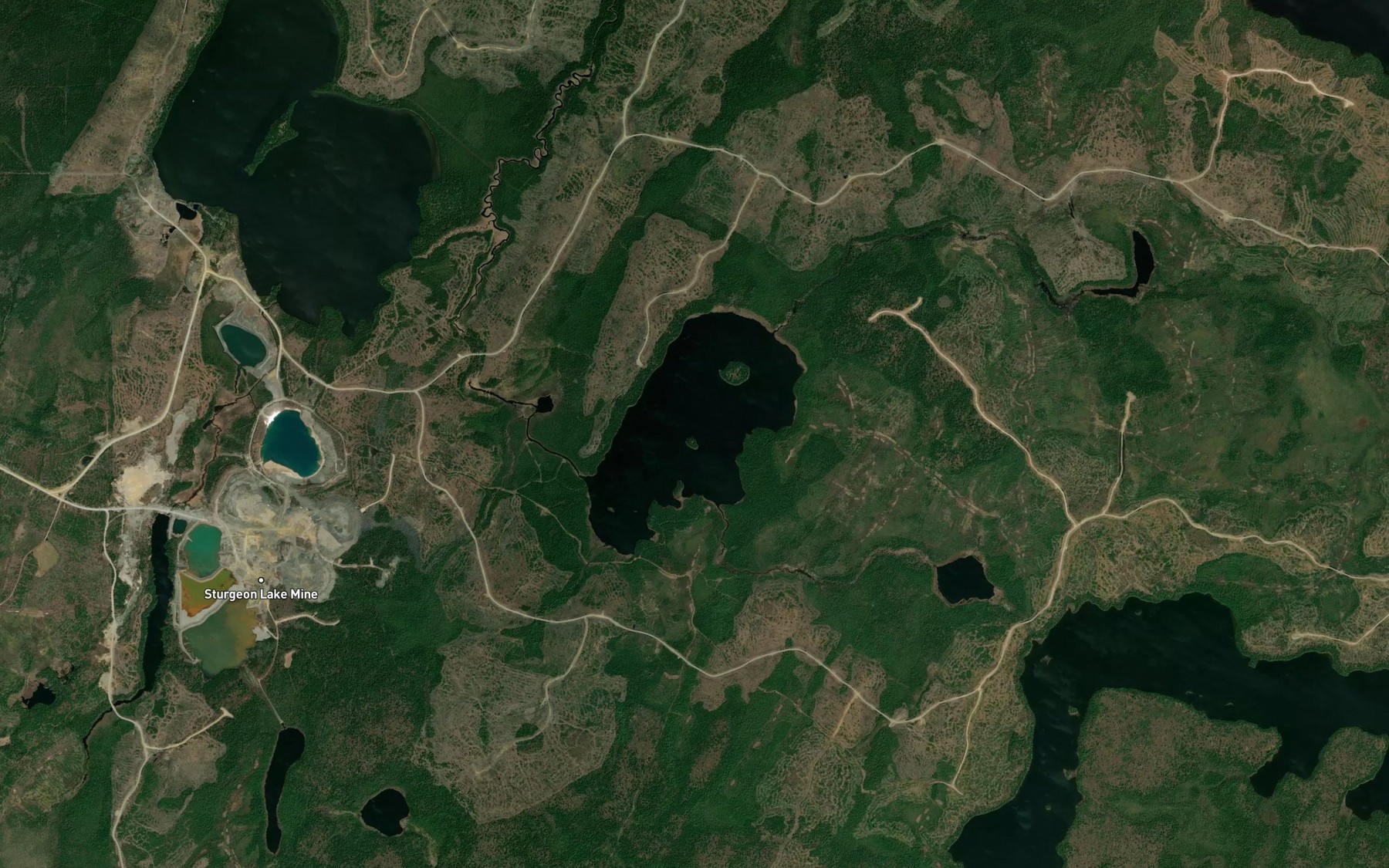 Satellite map of the Swamp Lake