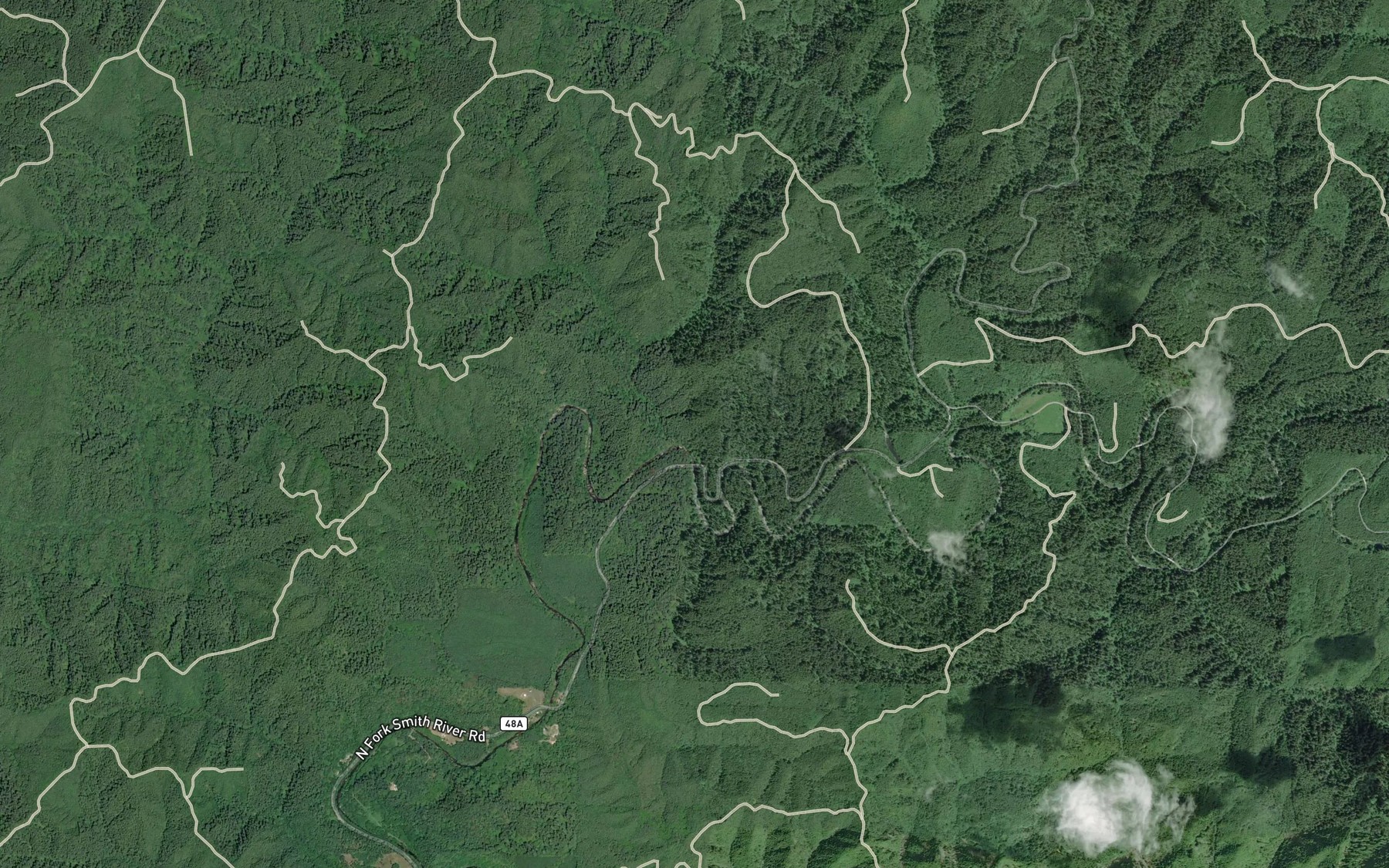 Satellite map of the Paxton Creek