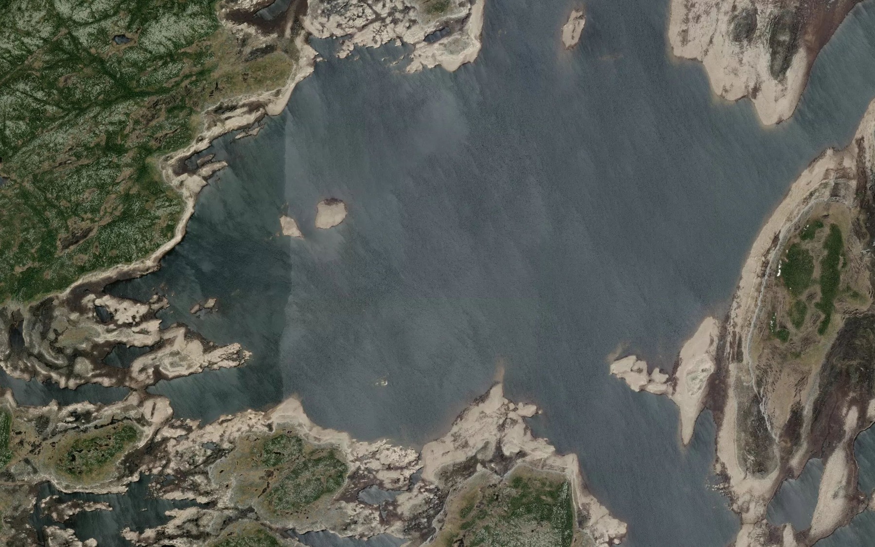 Satellite map of the Lac Bouvines