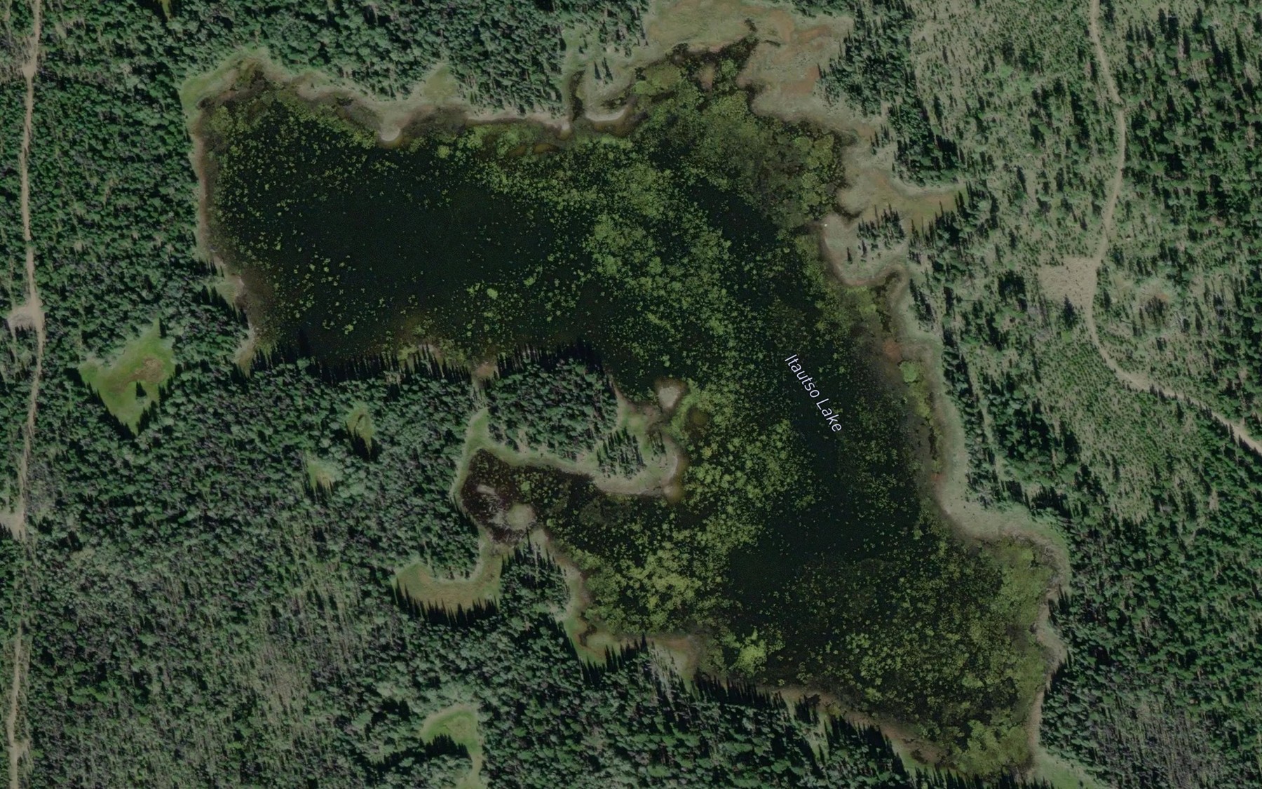 Satellite map of the Itautso Lake