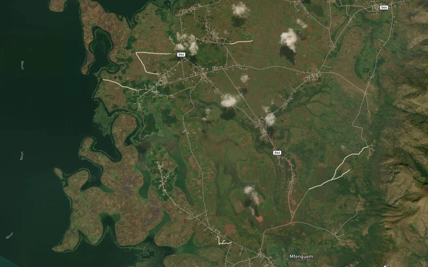 Satellite map of the Kouo'ncha'