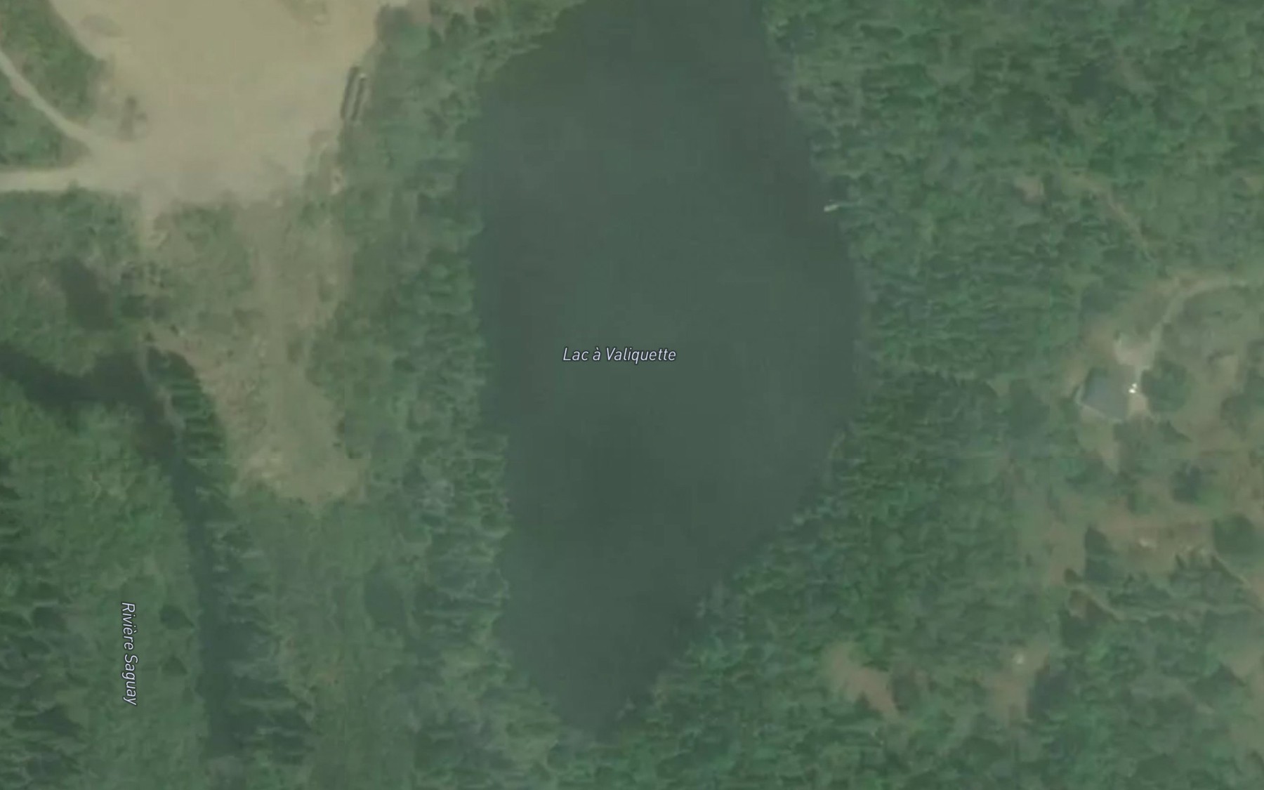 Satellite map of the Lac a Valiquette
