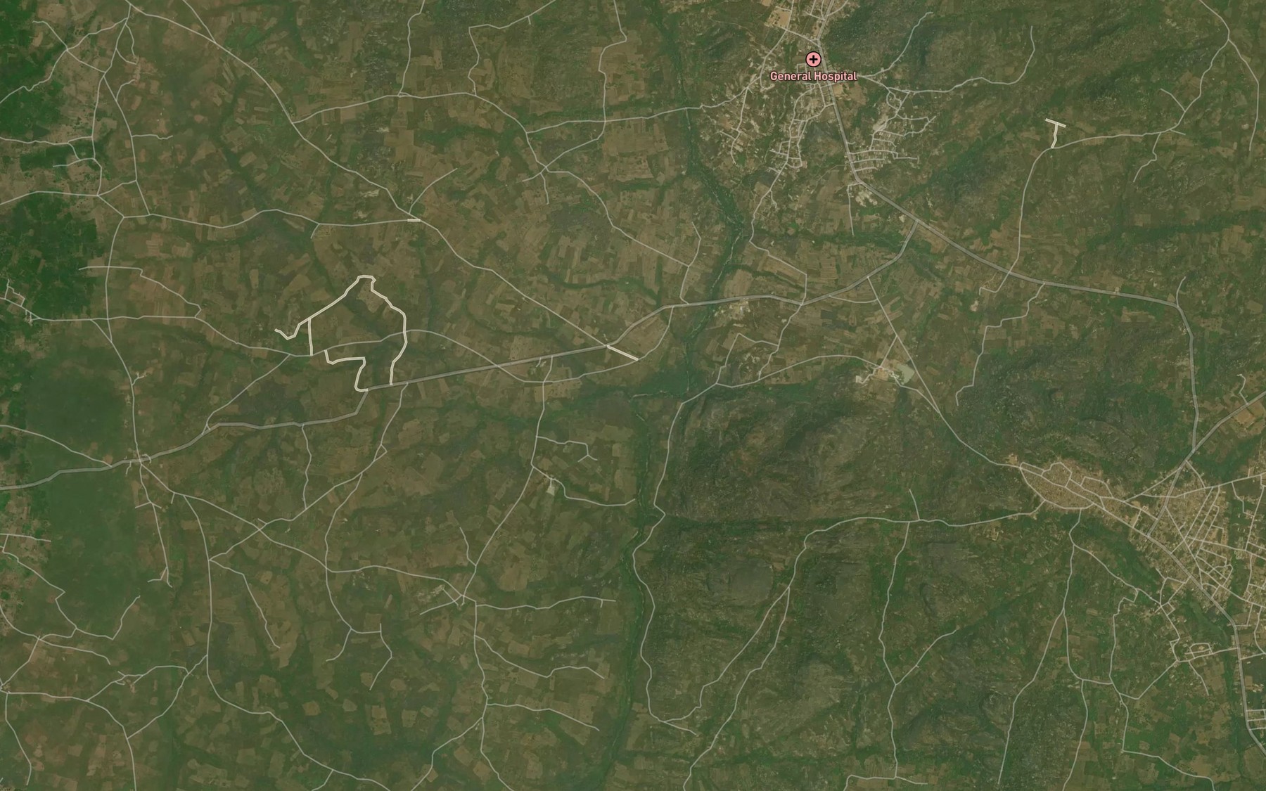 Satellite map of the RiverAtako