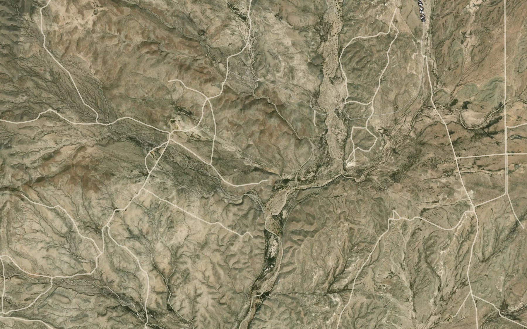 Satellite map of the Kirby Creek