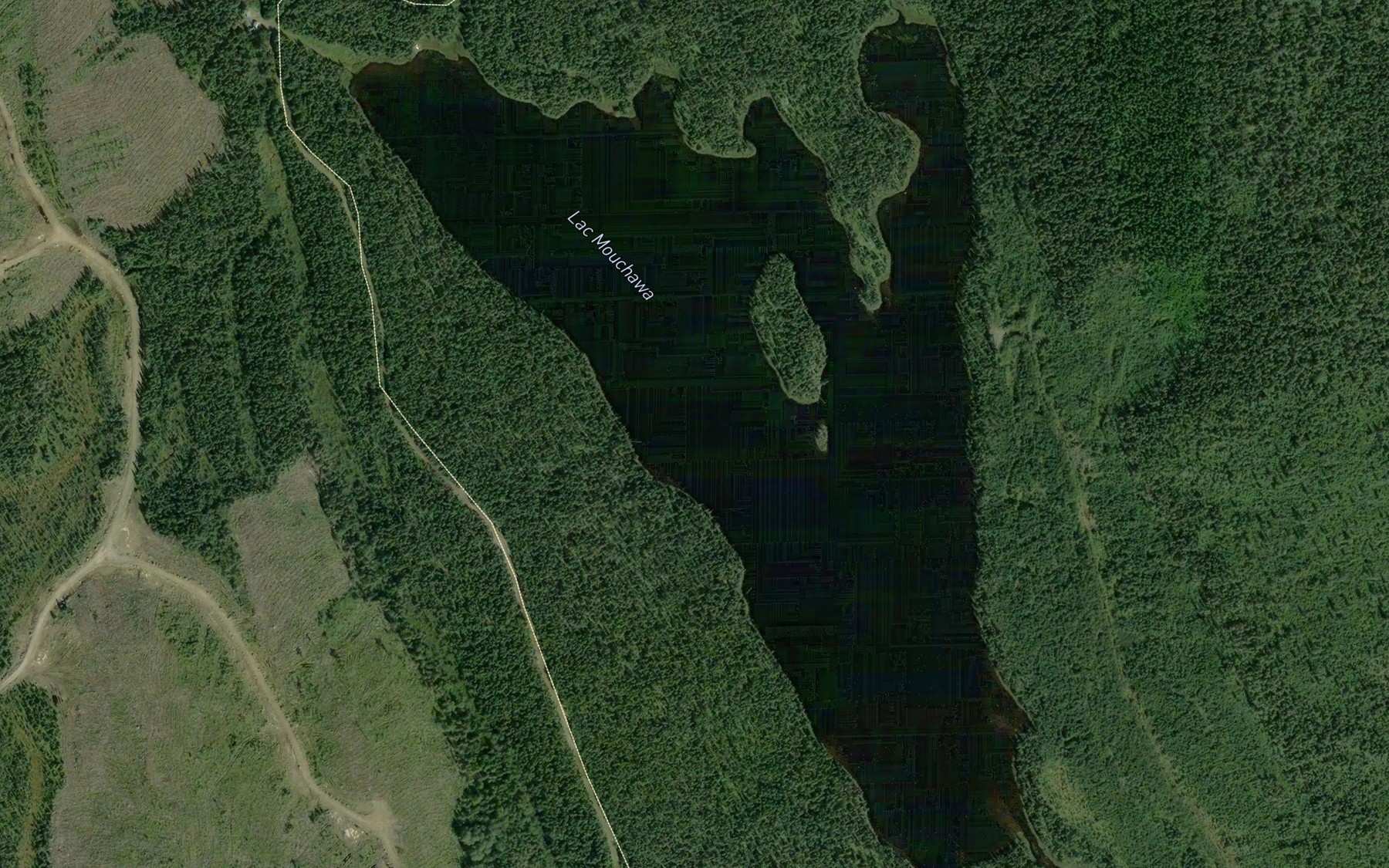 Satellite map of the Lac Mouchawa
