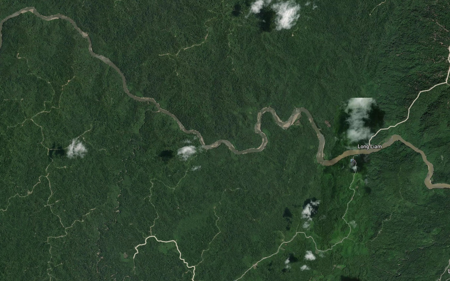 Satellite map of the Sungai Payau