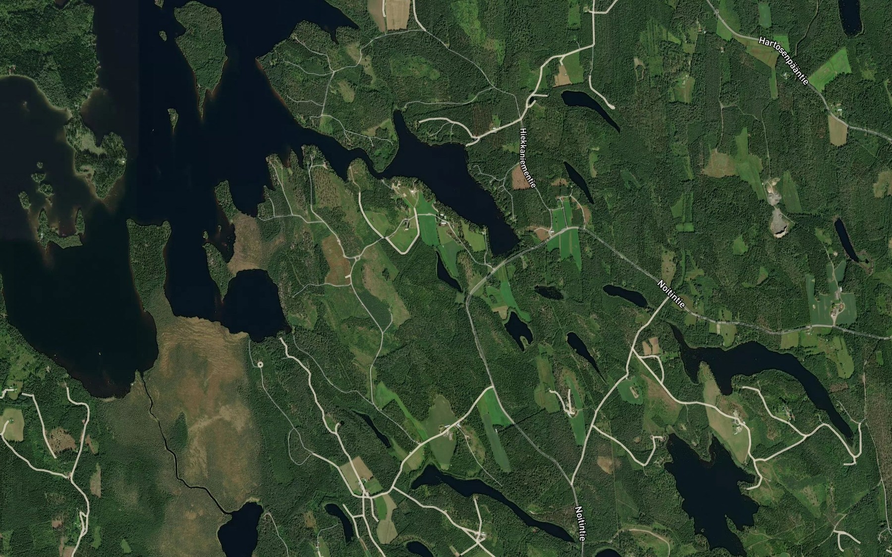 Satellite map of the Mustalampi