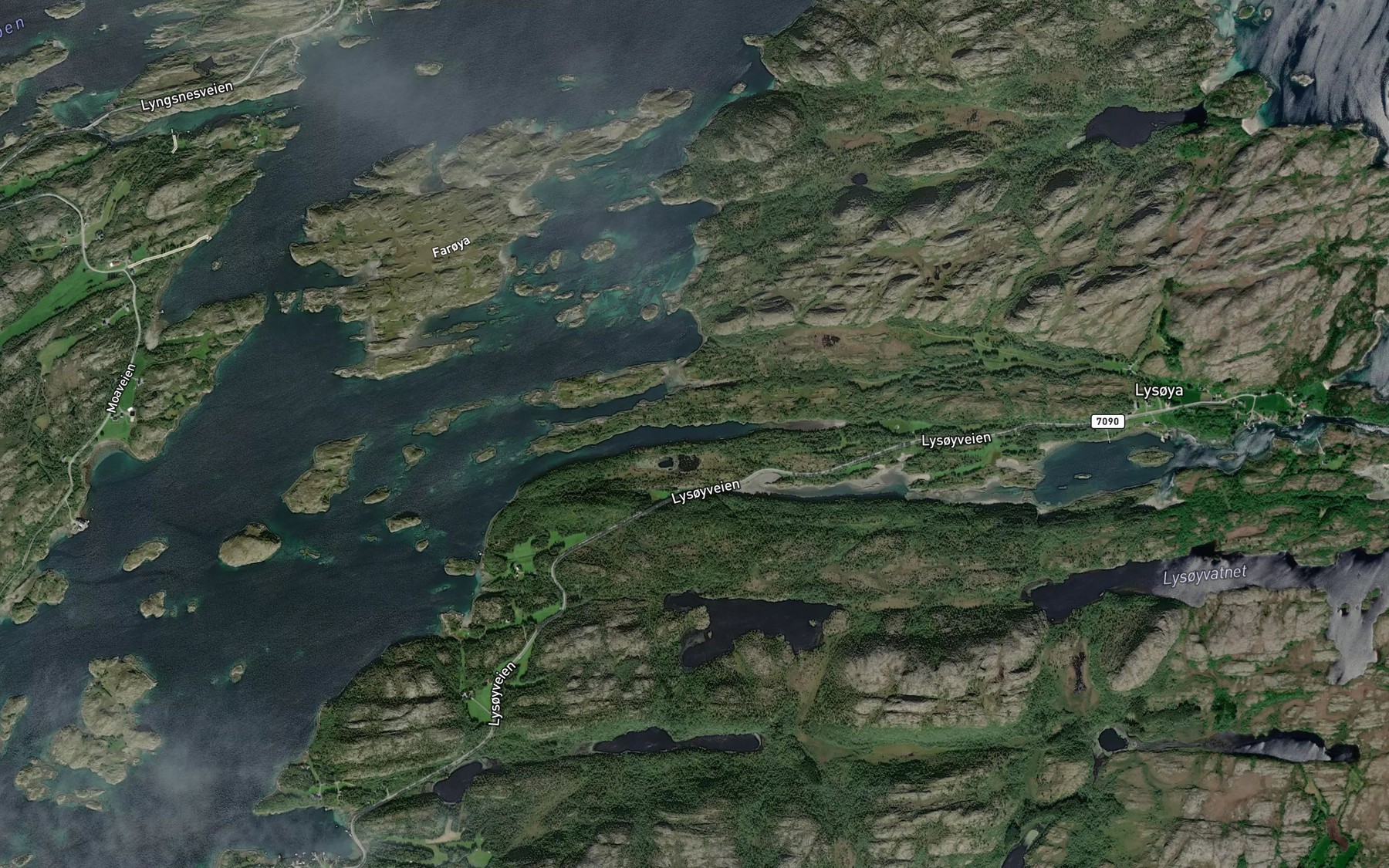 Satellite map of the Grindvagen