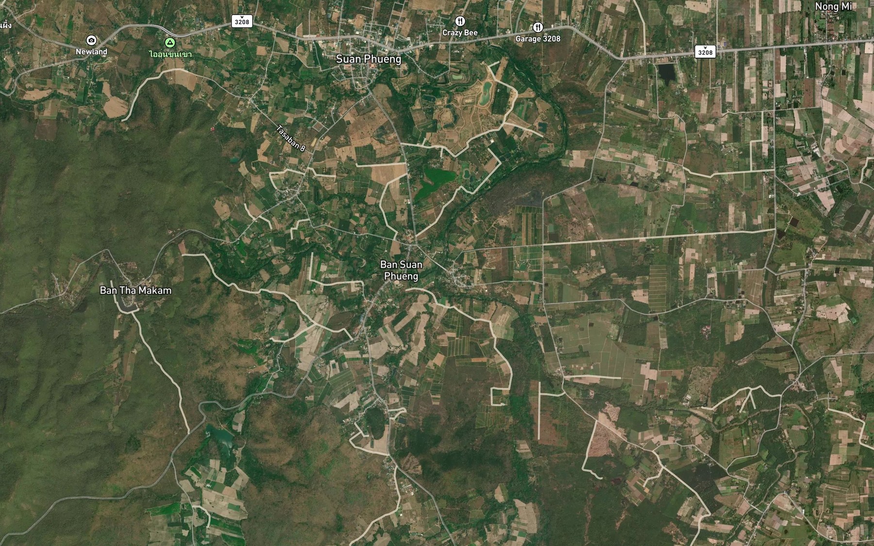 Satellite map of the Huai Tha Khoei