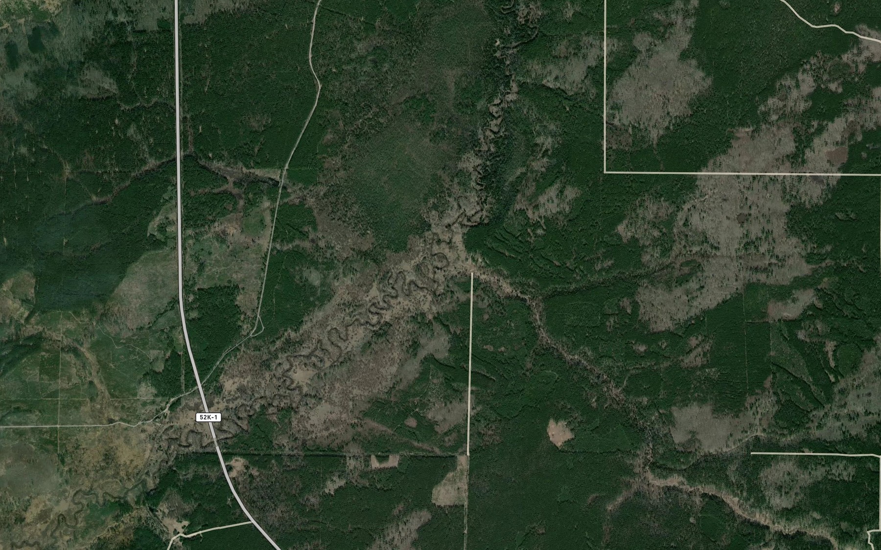 Satellite map of the Chernaya