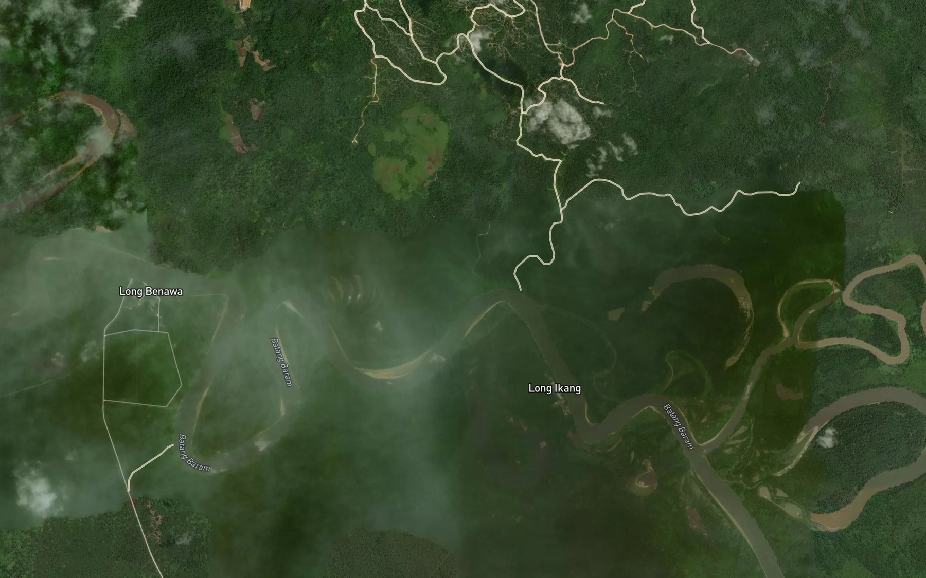 Satellite map of the Sungai Tutuh