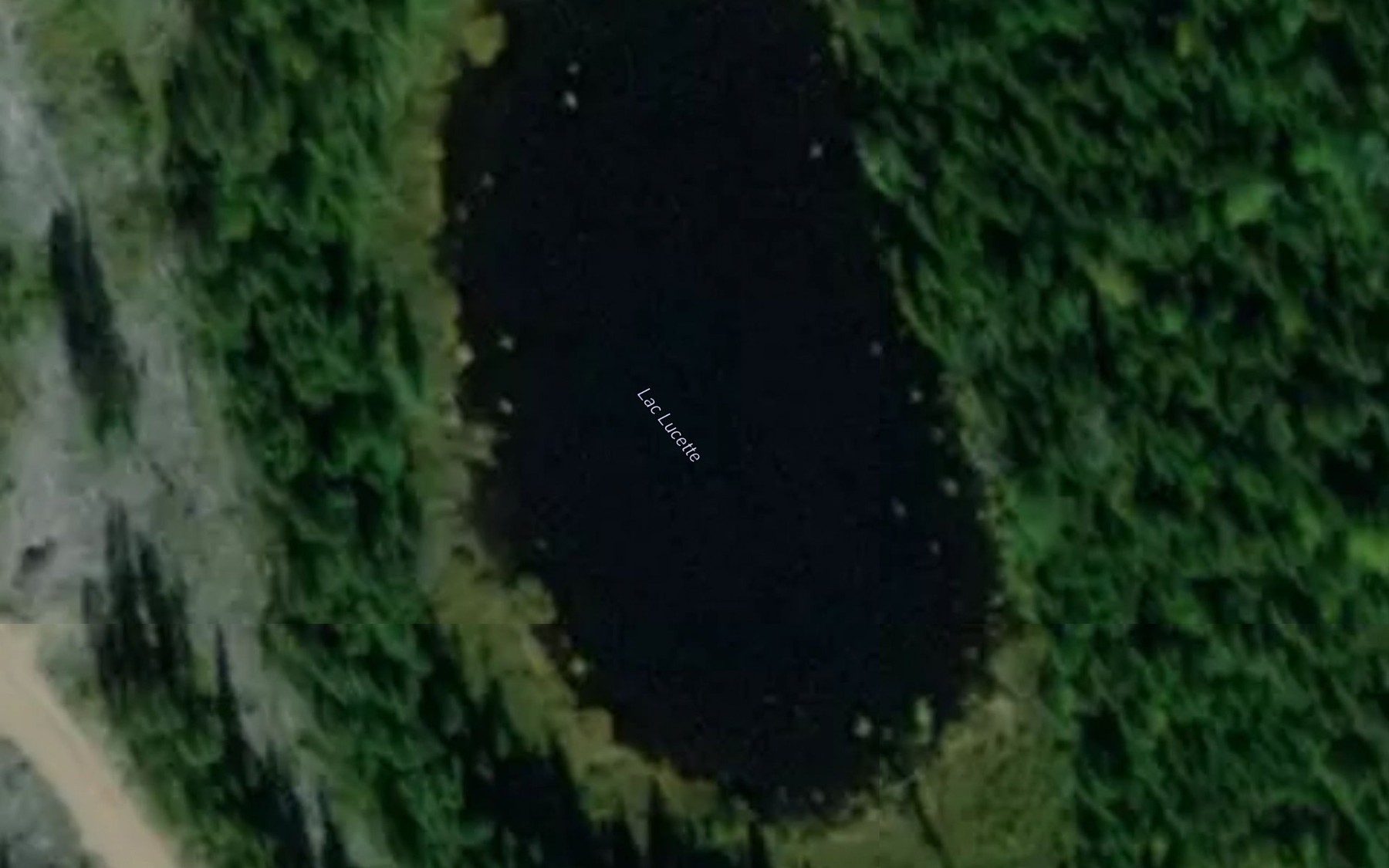 Satellite map of the Lac Lucette