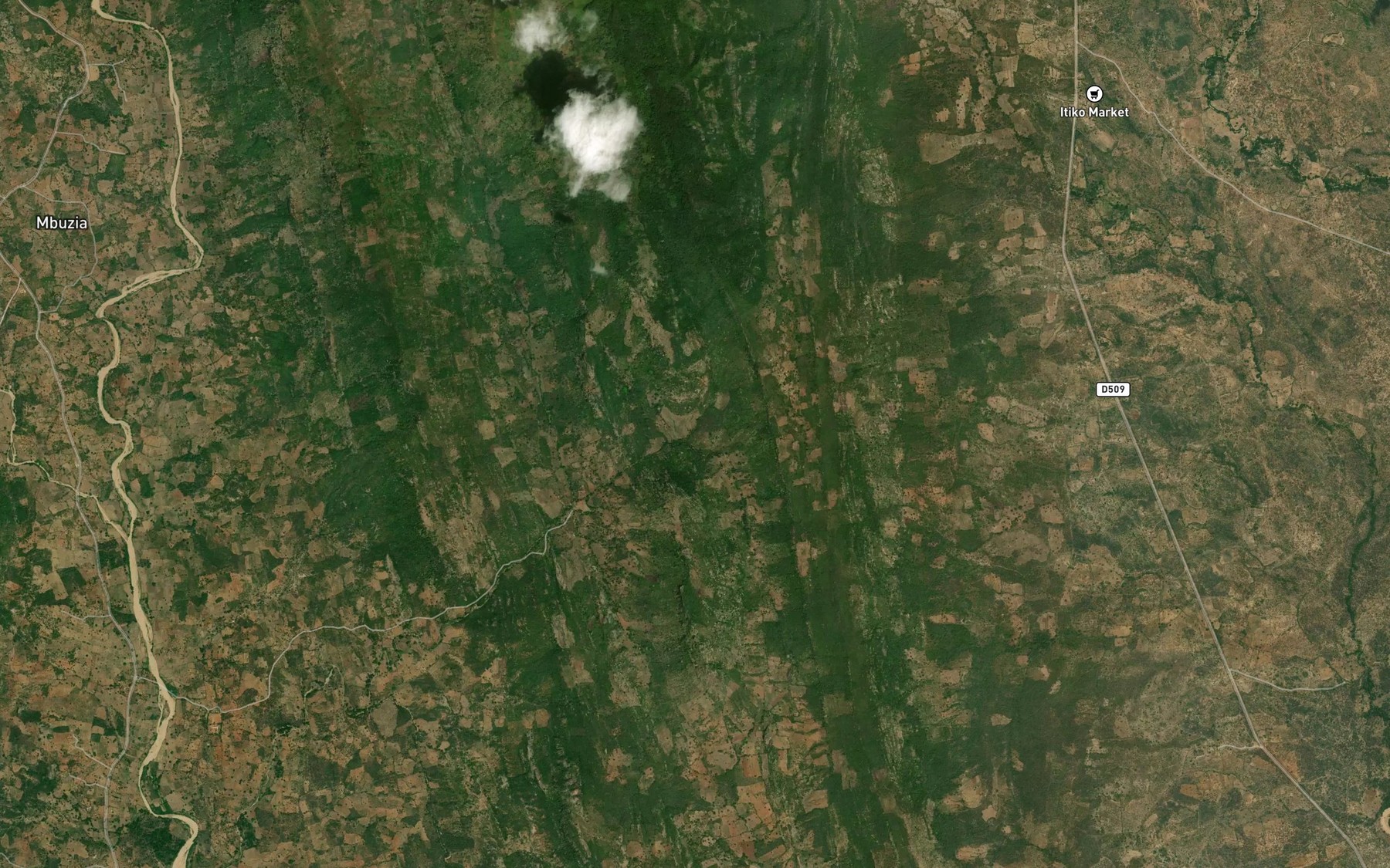 Satellite map of the Katitu