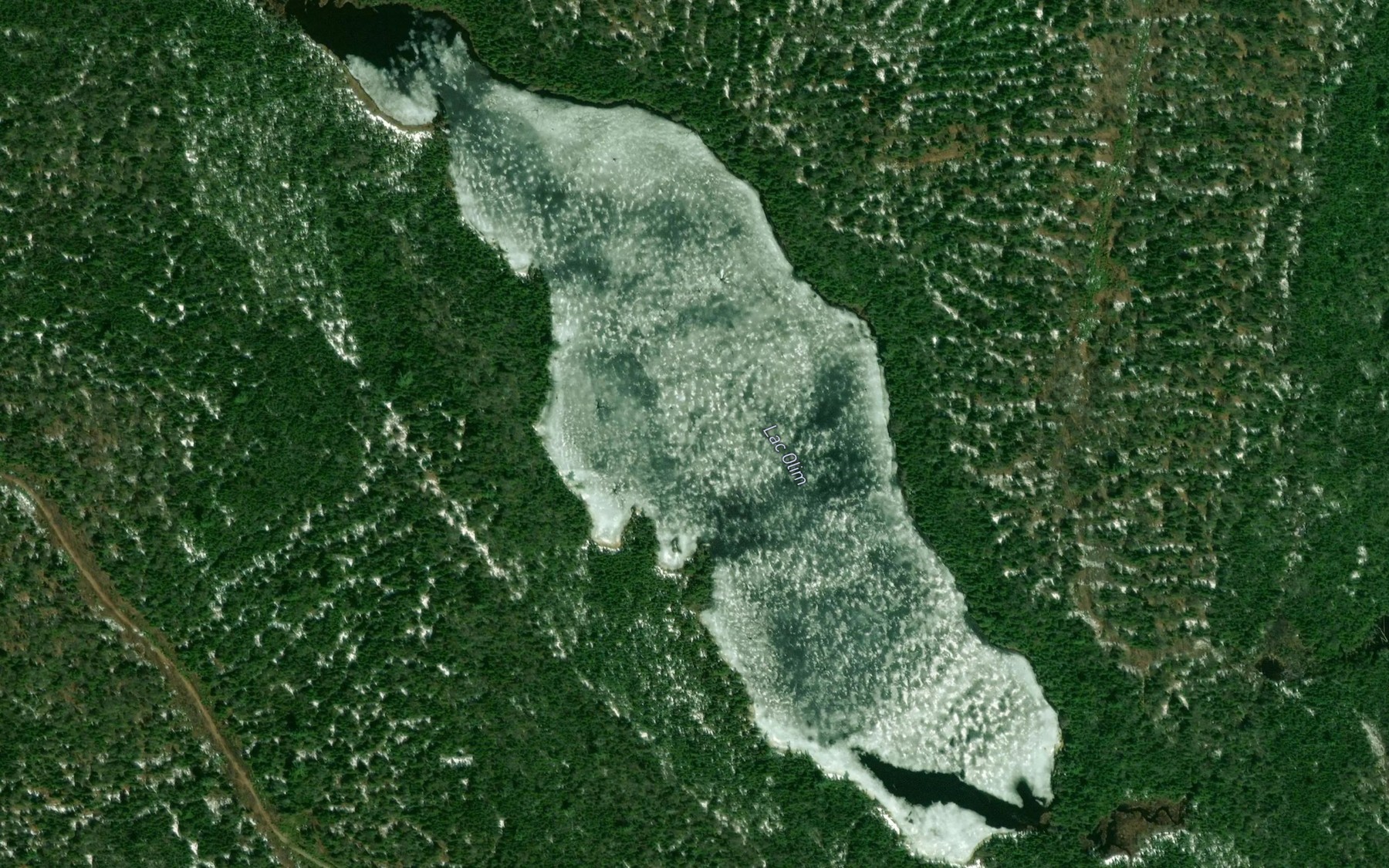 Satellite map of the Lac Olim