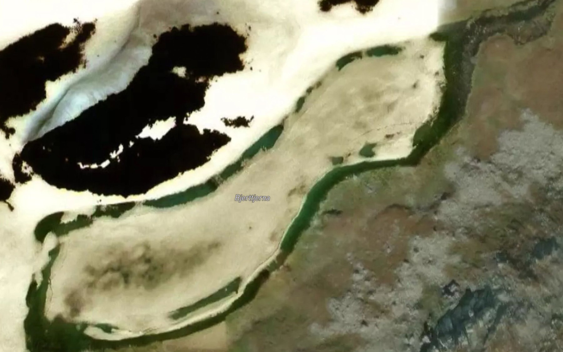 Satellite map of the Bjerttjerna