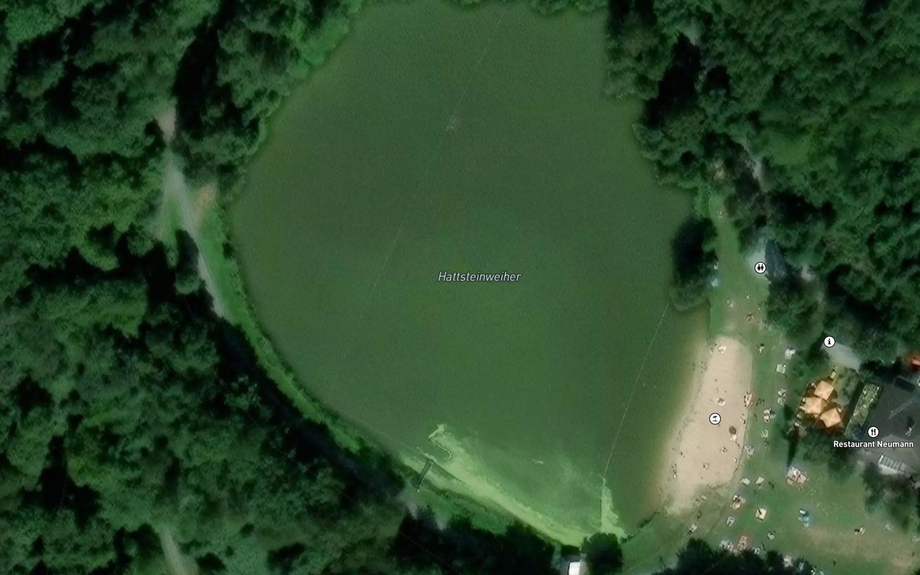 Satellite map of the Hattsteinweiher