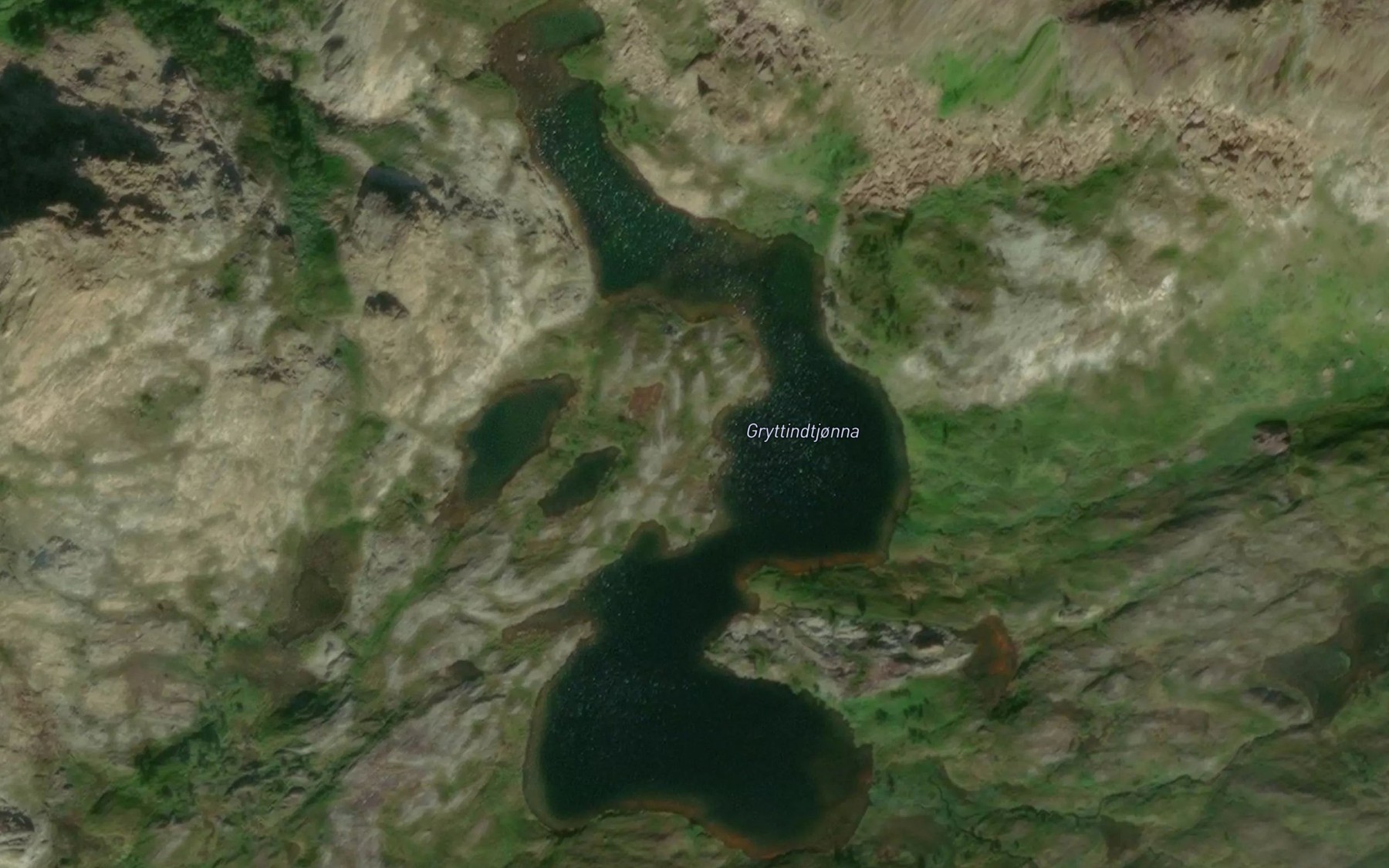 Satellite map of the Gryttindtjorna