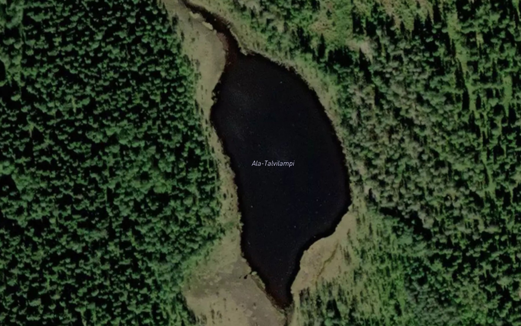 Satellite map of the Ala-Tavilampi