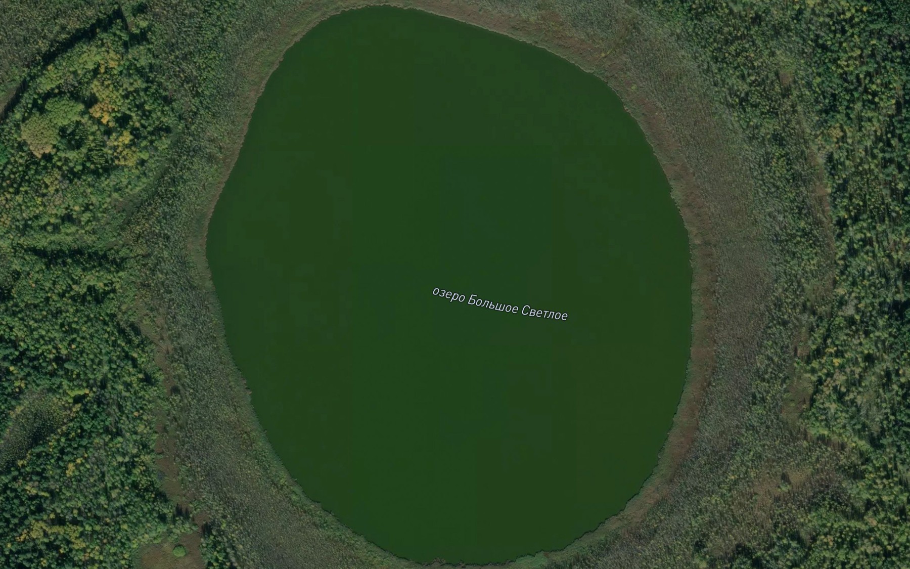 Satellite map of the Ozero Bol'shoye Svetloye