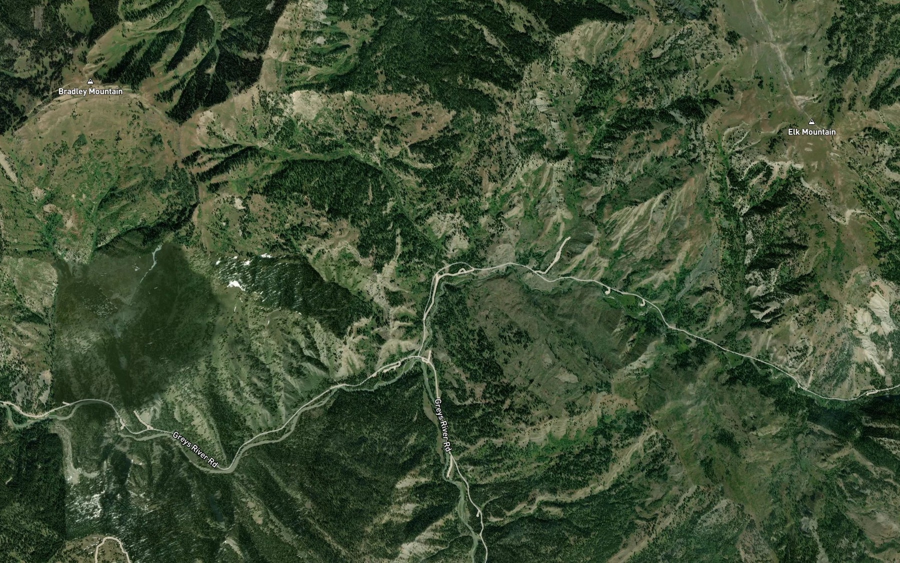Satellite map of the Skull Creek