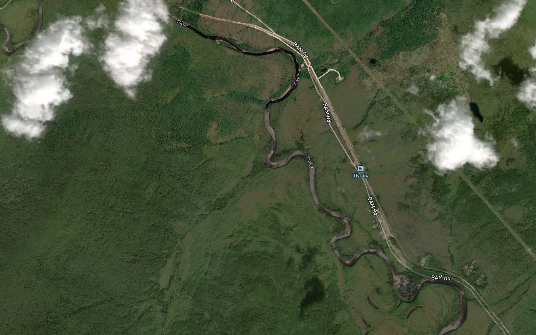Satellite map of the Nizhniy Yersekan