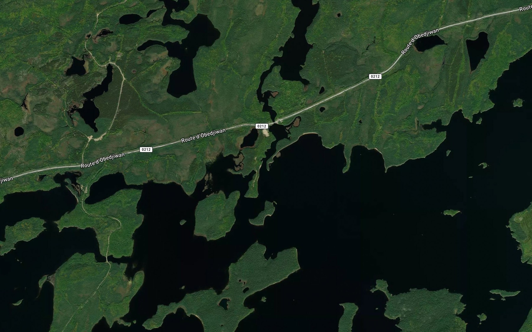 Satellite map of the Ruisseau a l'Eau Claire