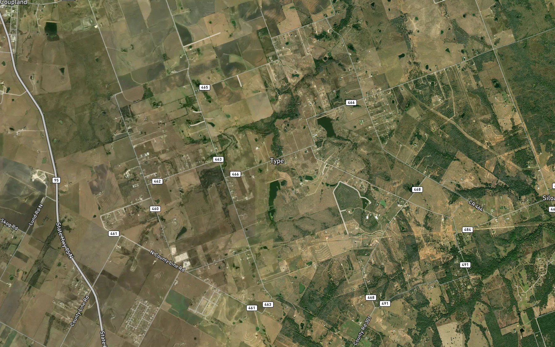 Satellite map of the Soil Conservation Service Site 12 Reservoir