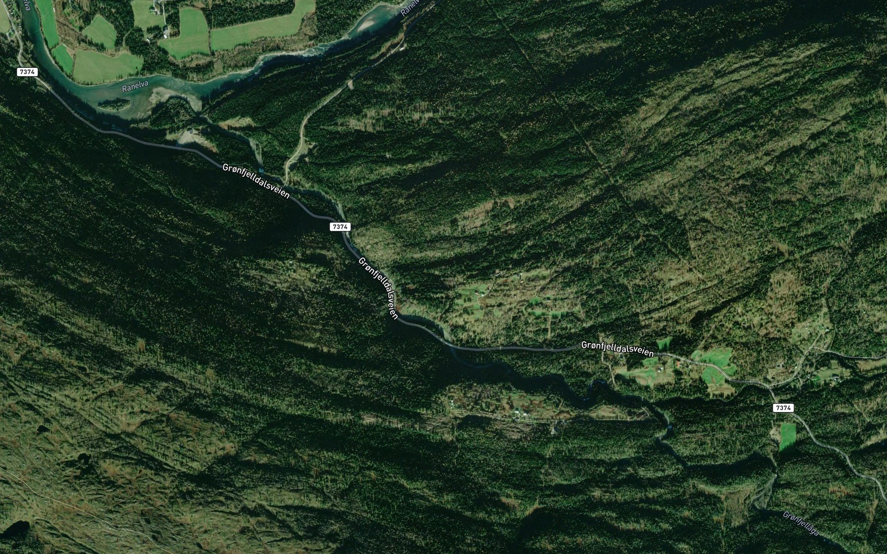 Satellite map of the Molnhusbekken