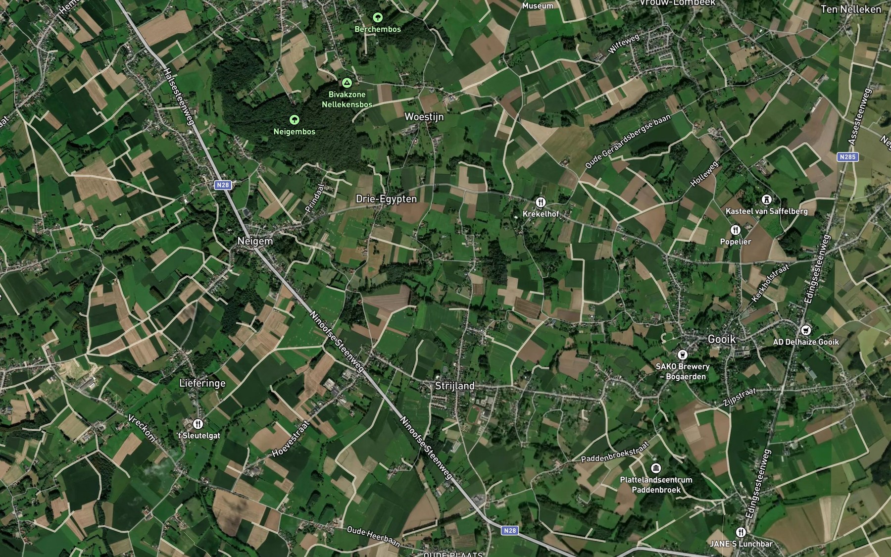 Satellite map of the Monsebeek