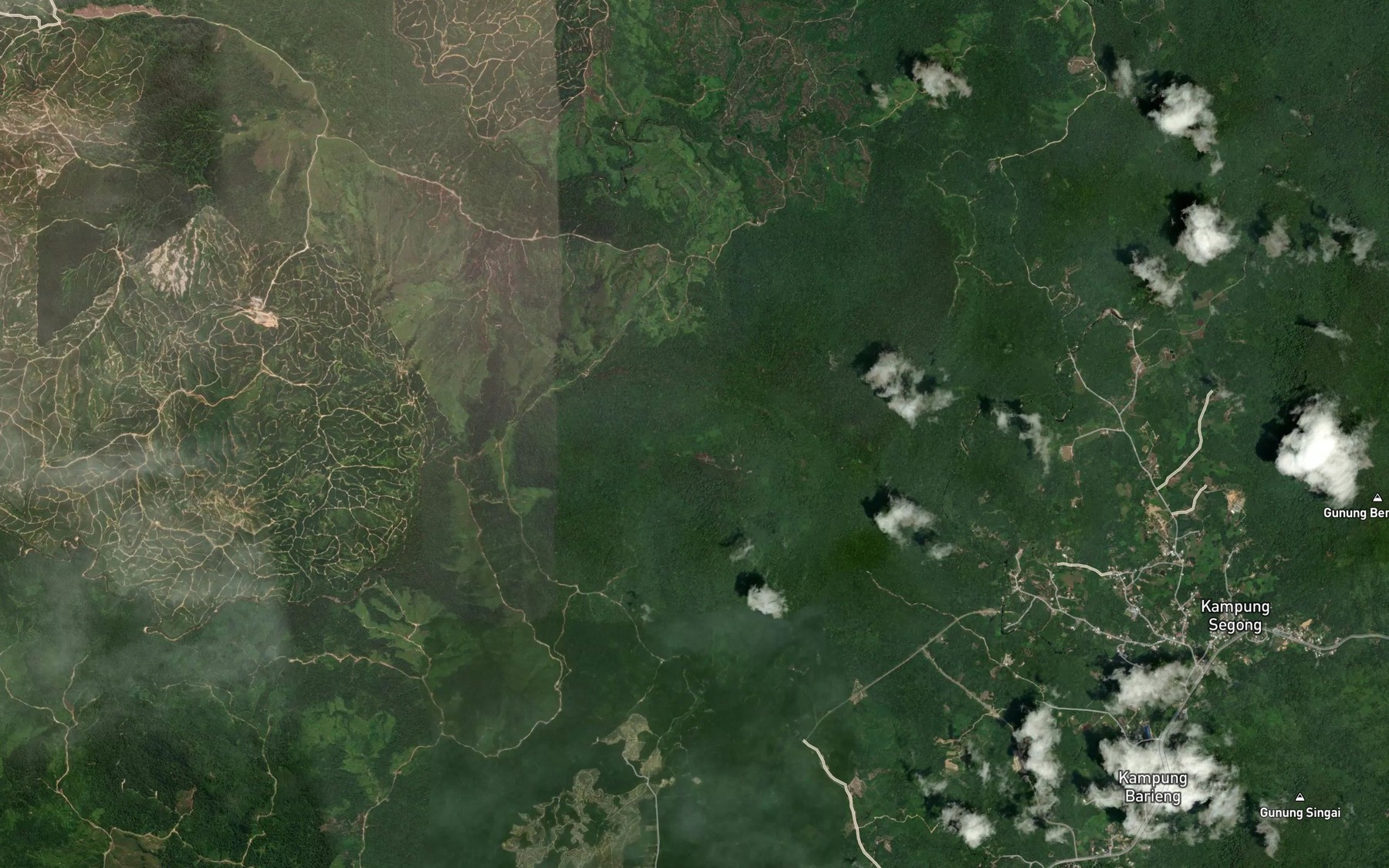 Satellite map of the Sungai Bayoh