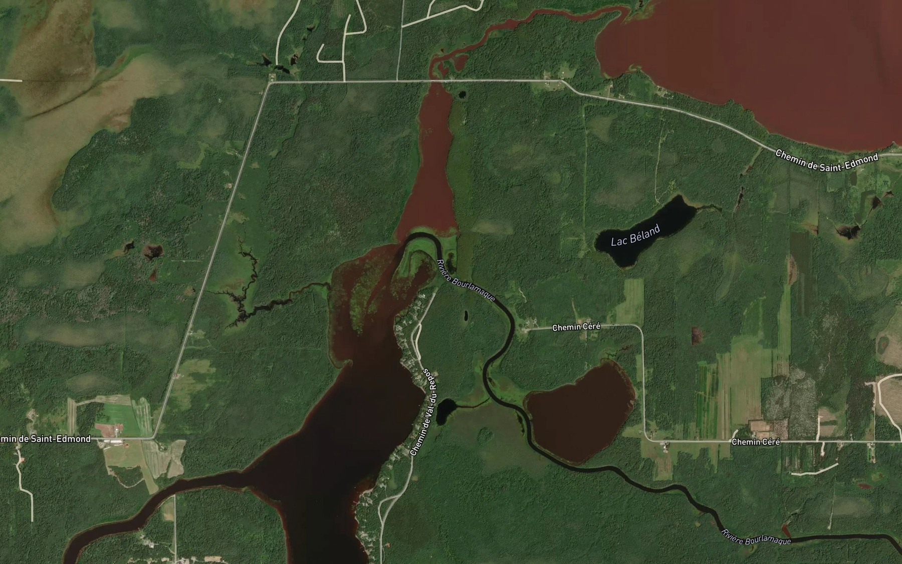 Satellite map of the Riviere Bourlamaque