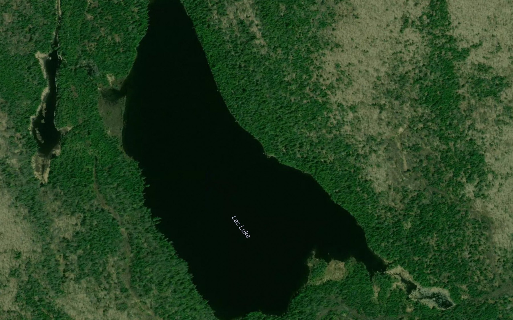 Satellite map of the Lac Luke