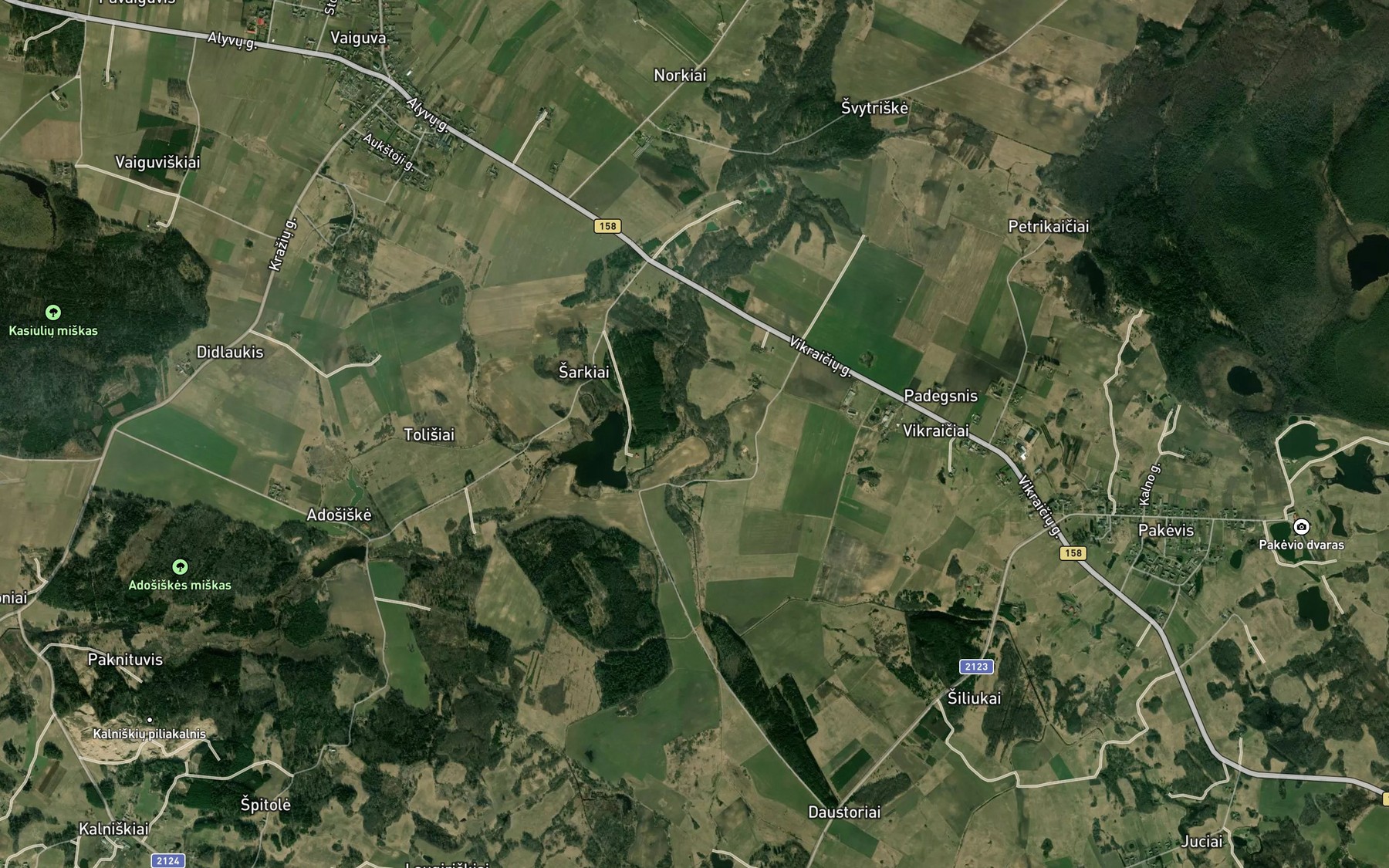 Satellite map of the Trumpe