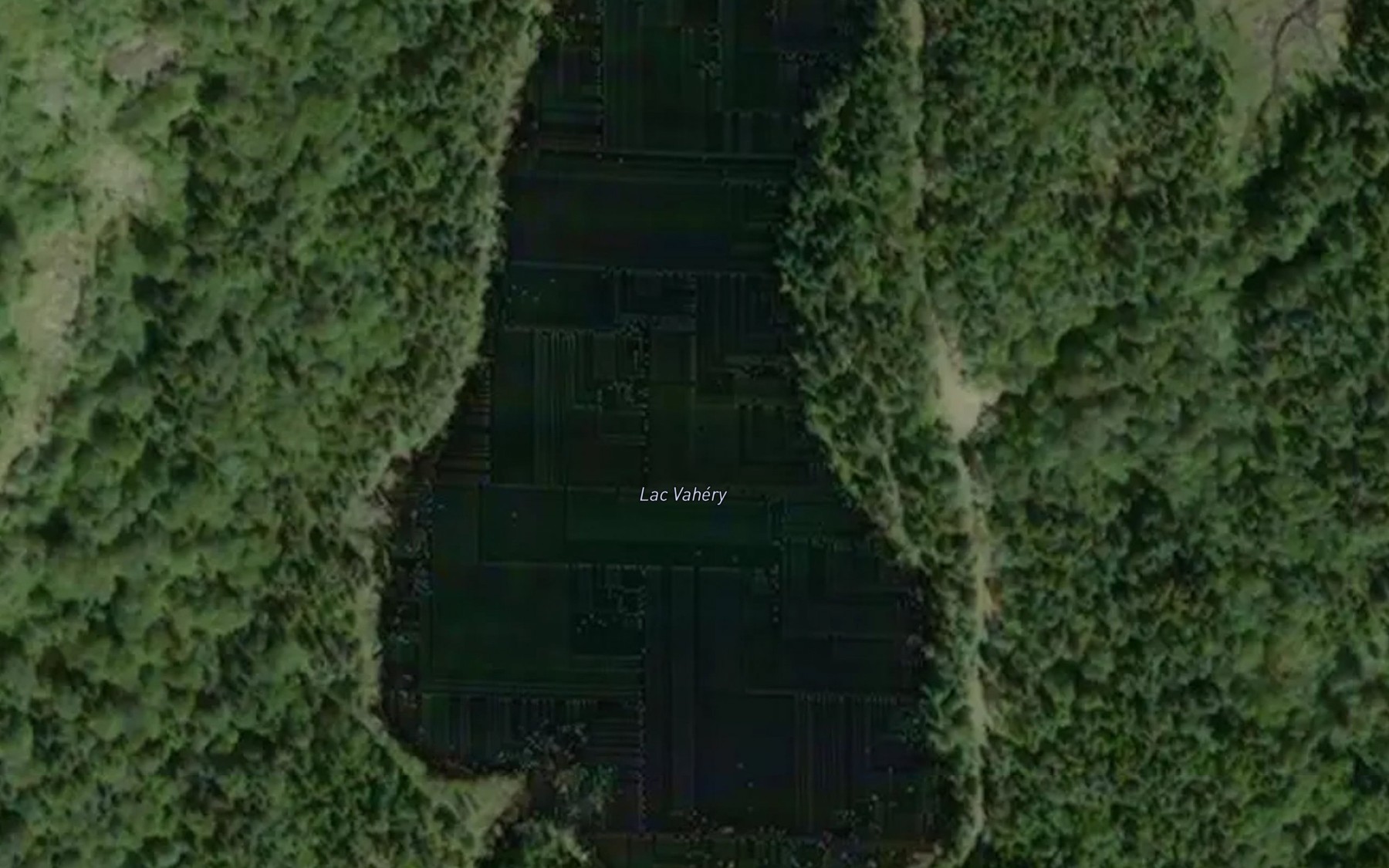 Satellite map of the Lac Vahery