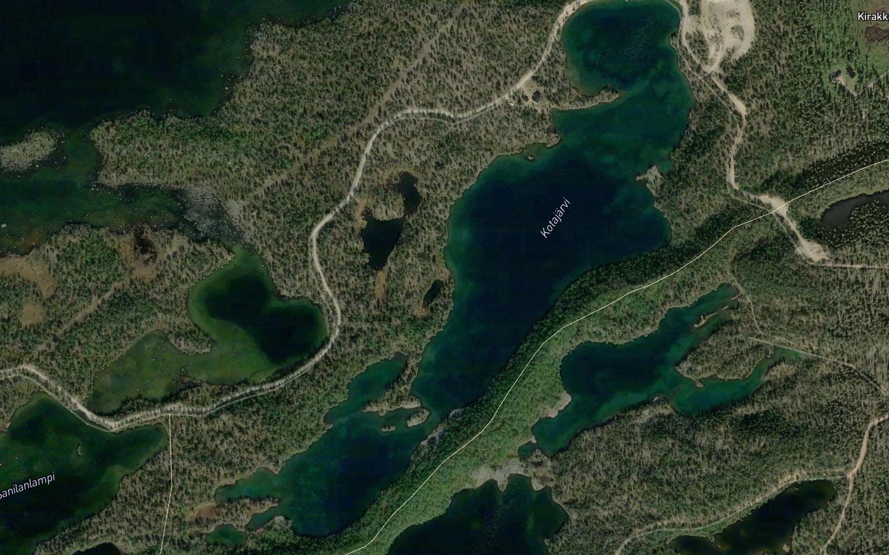 Satellite map of the Kuatijavri