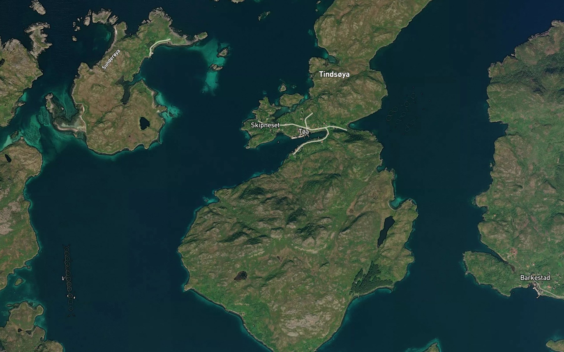 Satellite map of the Trollkonelva