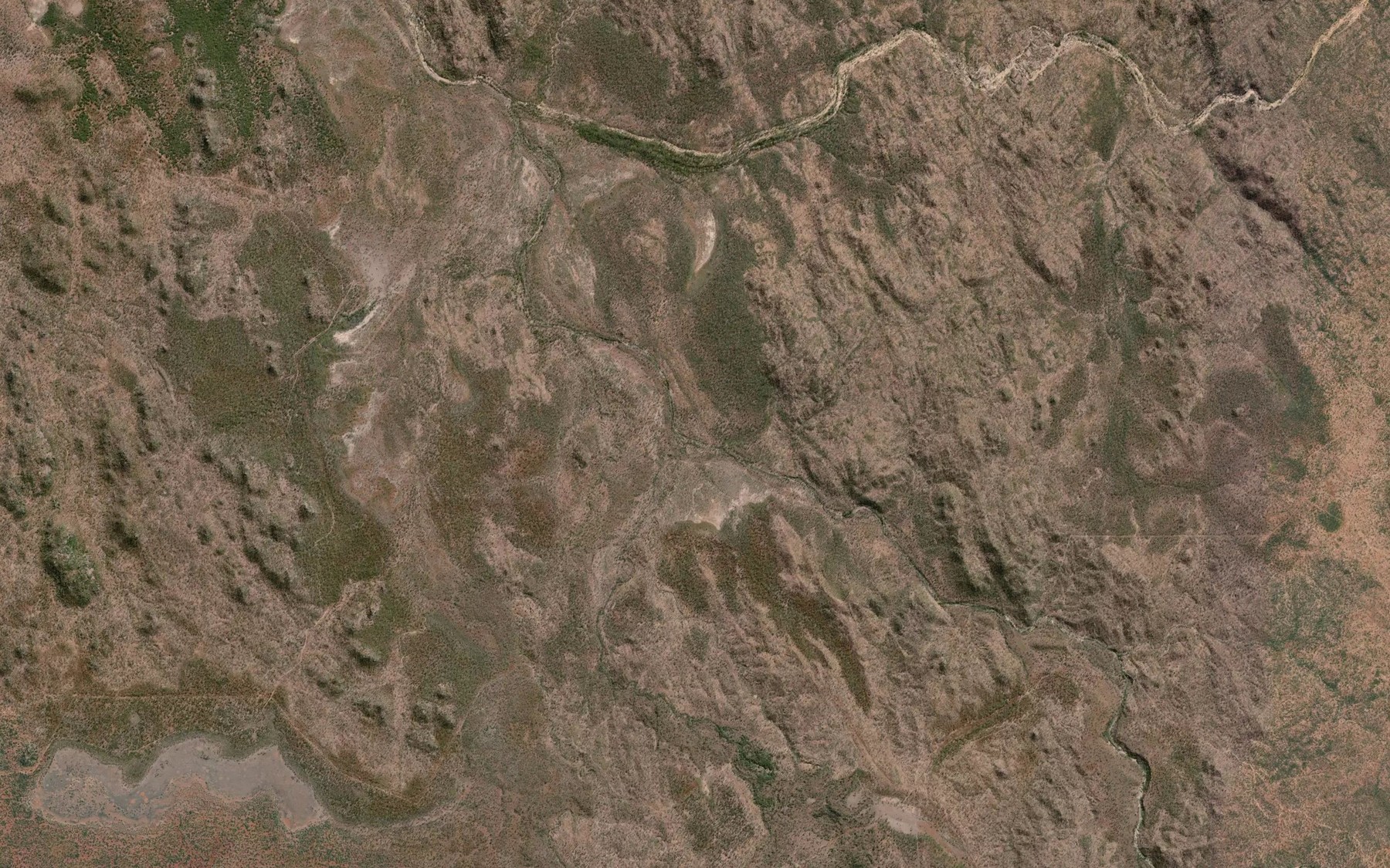 Satellite map of the Mero Creek
