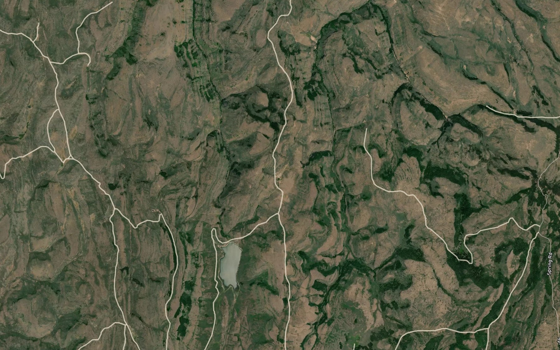Satellite map of the Cottonwood Ridge Spring