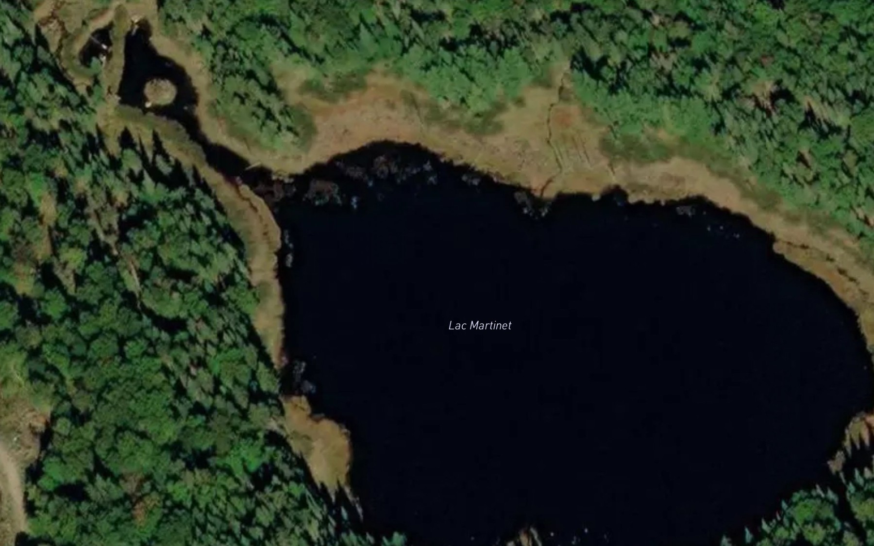Satellite map of the Lac Martinet