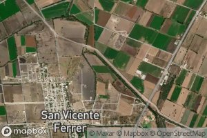 Satellite map of the Bordo Los Sauces