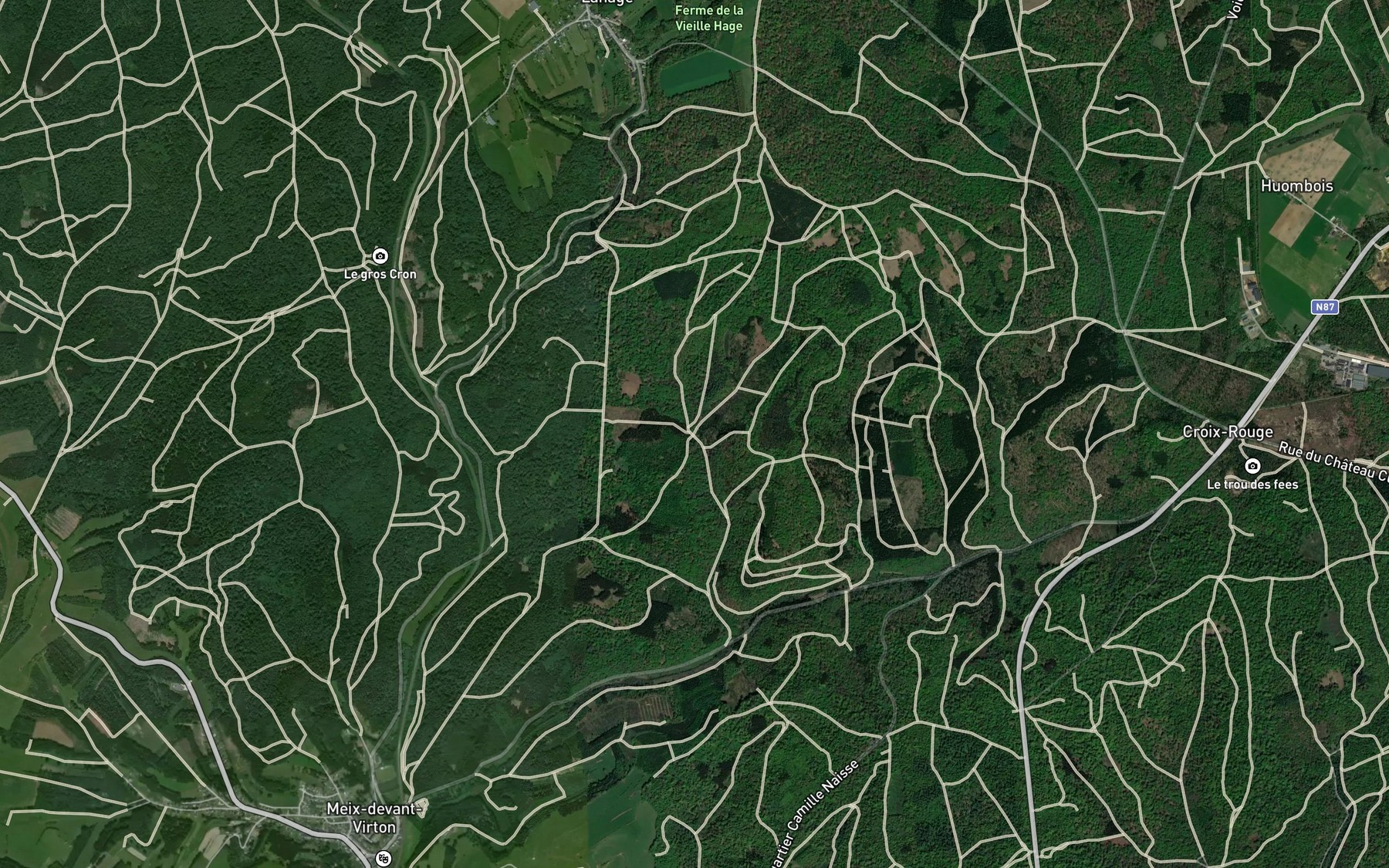 Satellite map of the Grande Fontaine